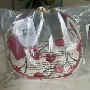 New°COACH Jonie Bag Cherry Mini Round Crossbody